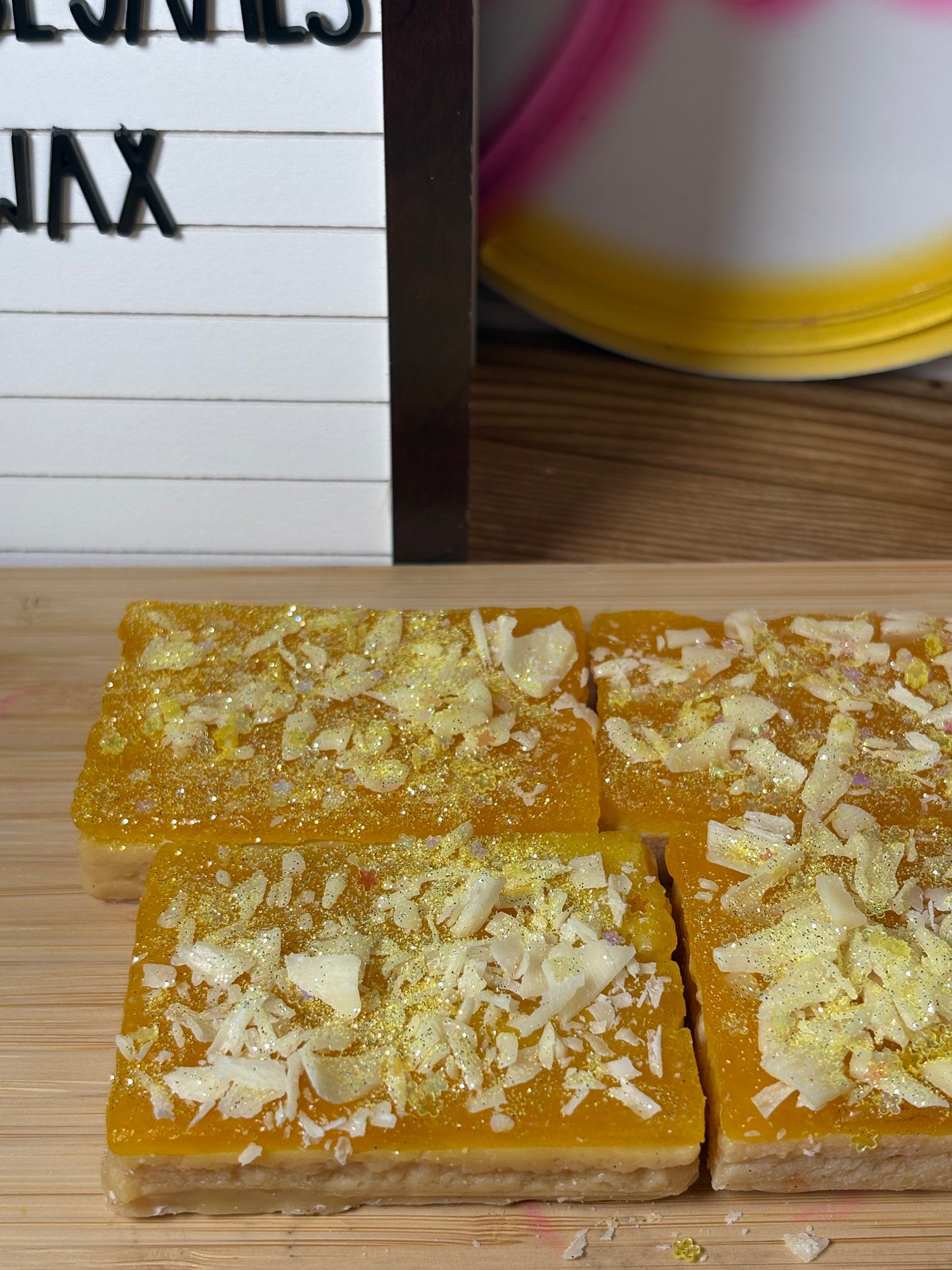 Lemon Bar wax melt/ Soy Wax 2Pk.