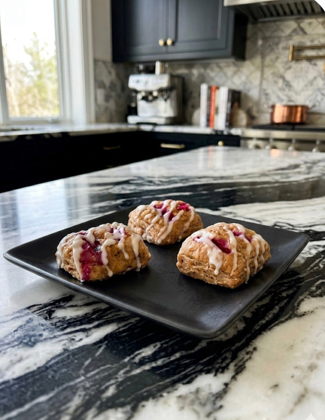 Strawberry pastry bites